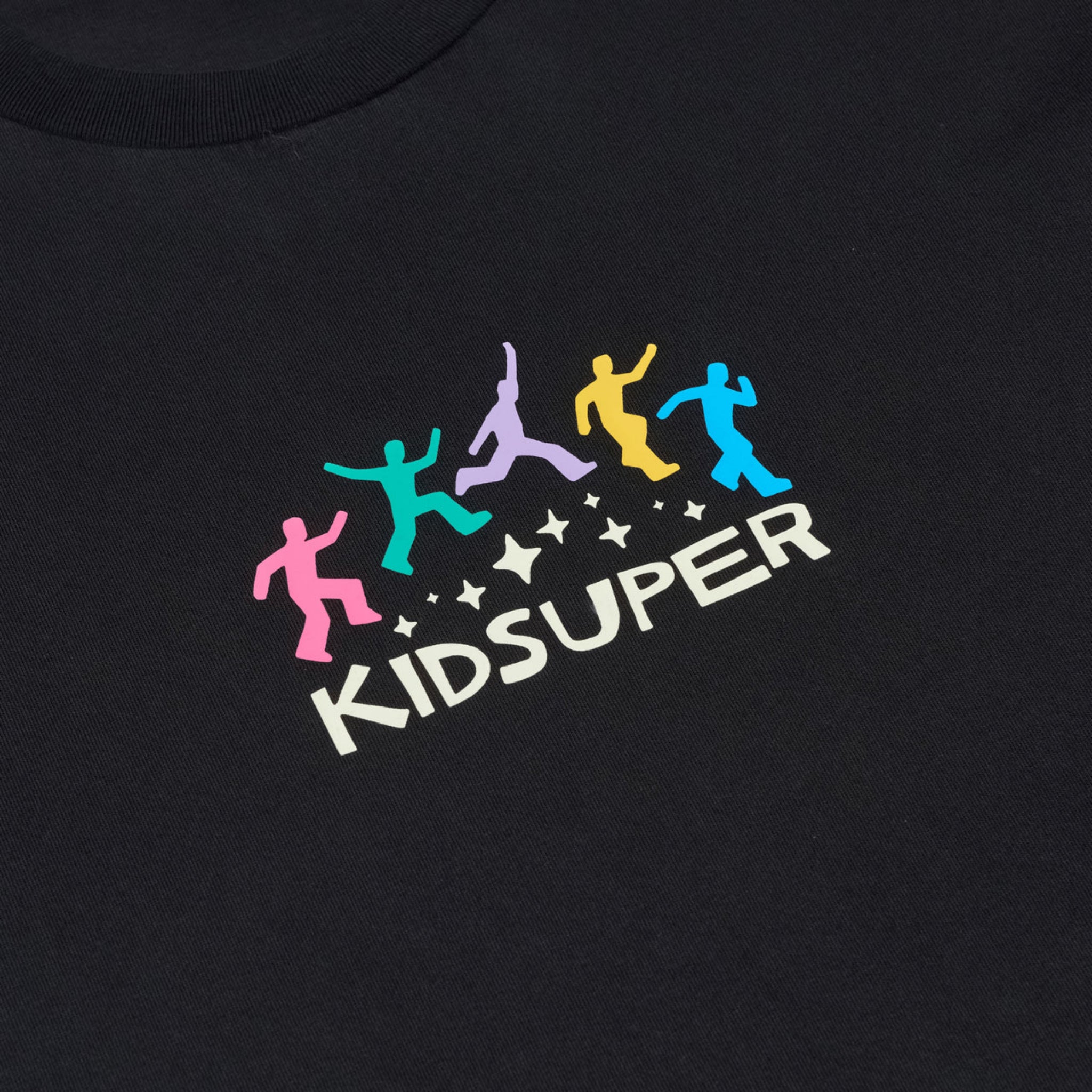 KIDSUPER Jumping the Stars Tee-Black-2