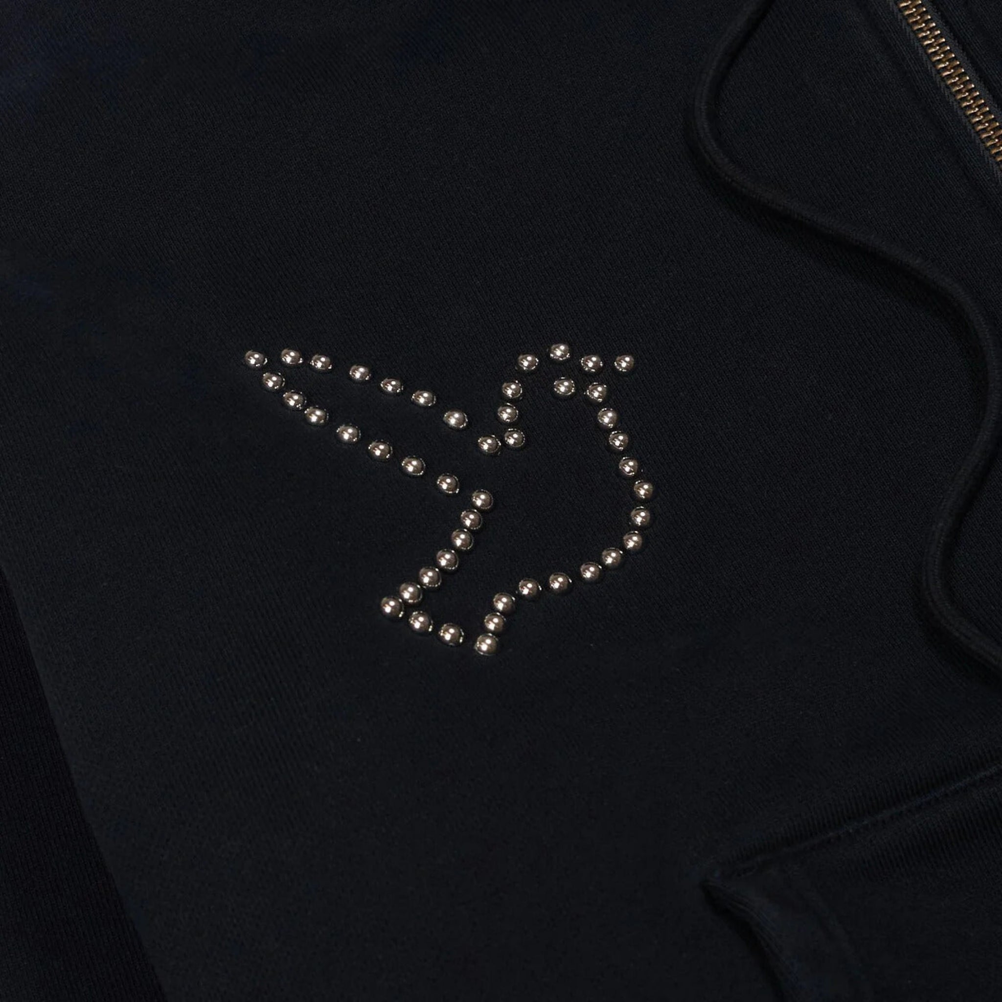 KIDSUPER Dove & Eye Studded Hoodie - Black-3