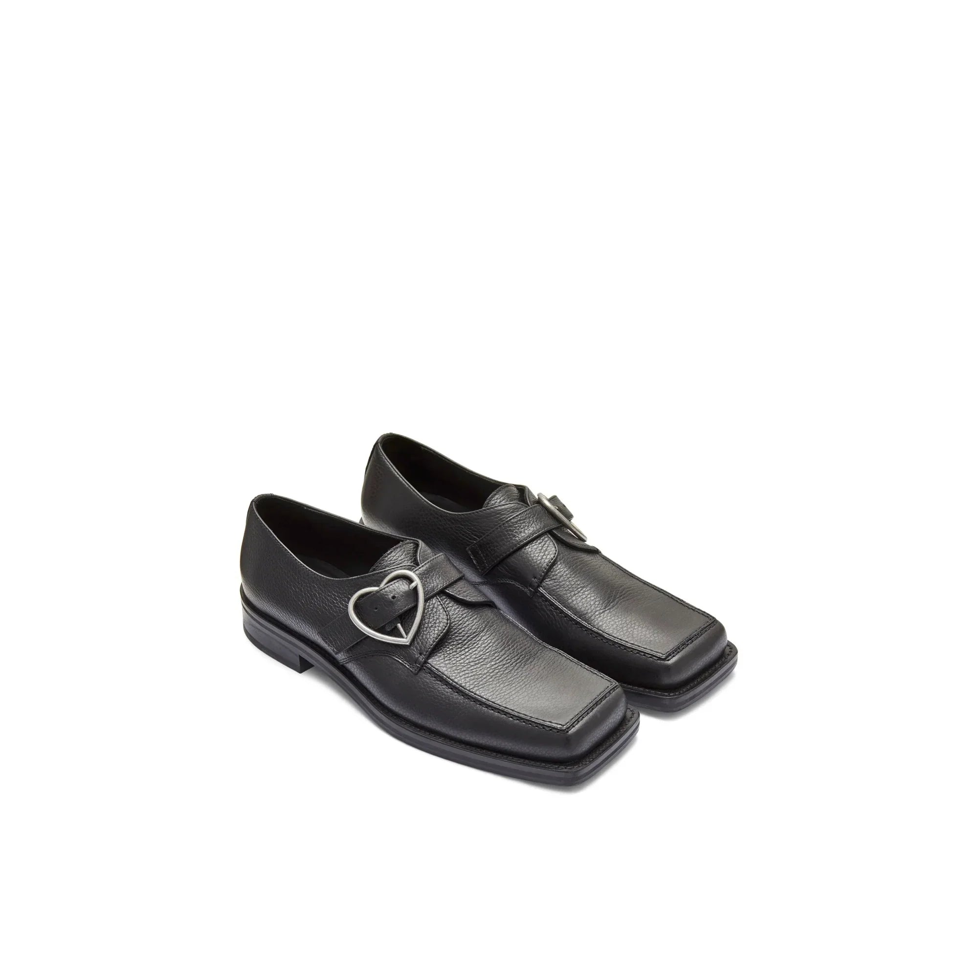MARTINE ROSE Square Toe Buckle Loafer-2