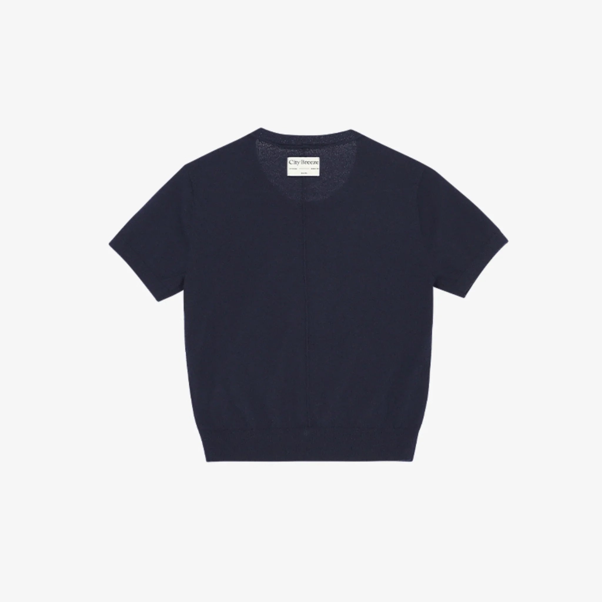 CITYBREEZE BOUCLE SYMBOL LOGO HALF-SLEEVE KNIT-10