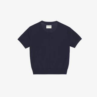 BOUCLE SYMBOL LOGO HALF-SLEEVE KNIT