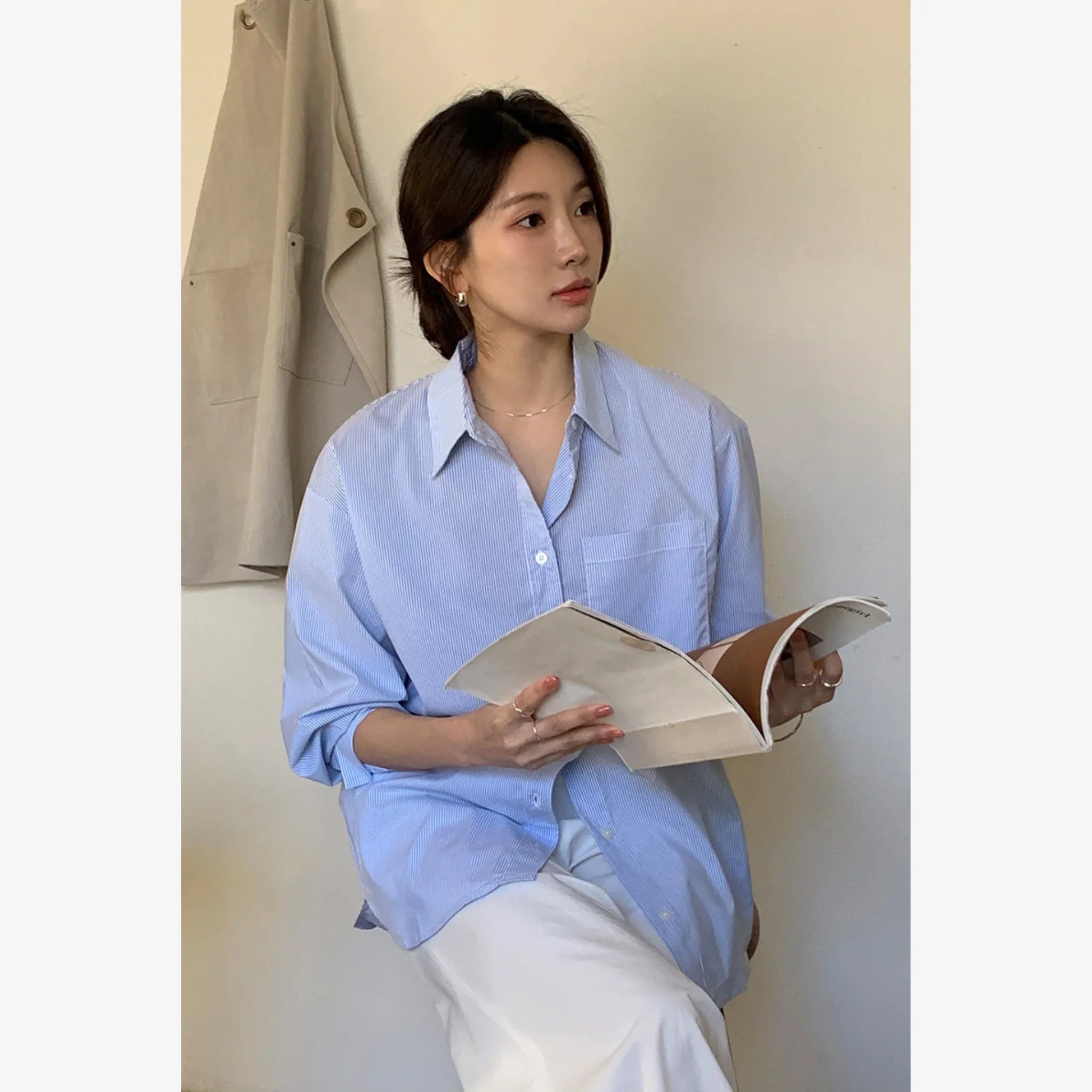 ARTID OVER SIZE POCKET SHIRT-10