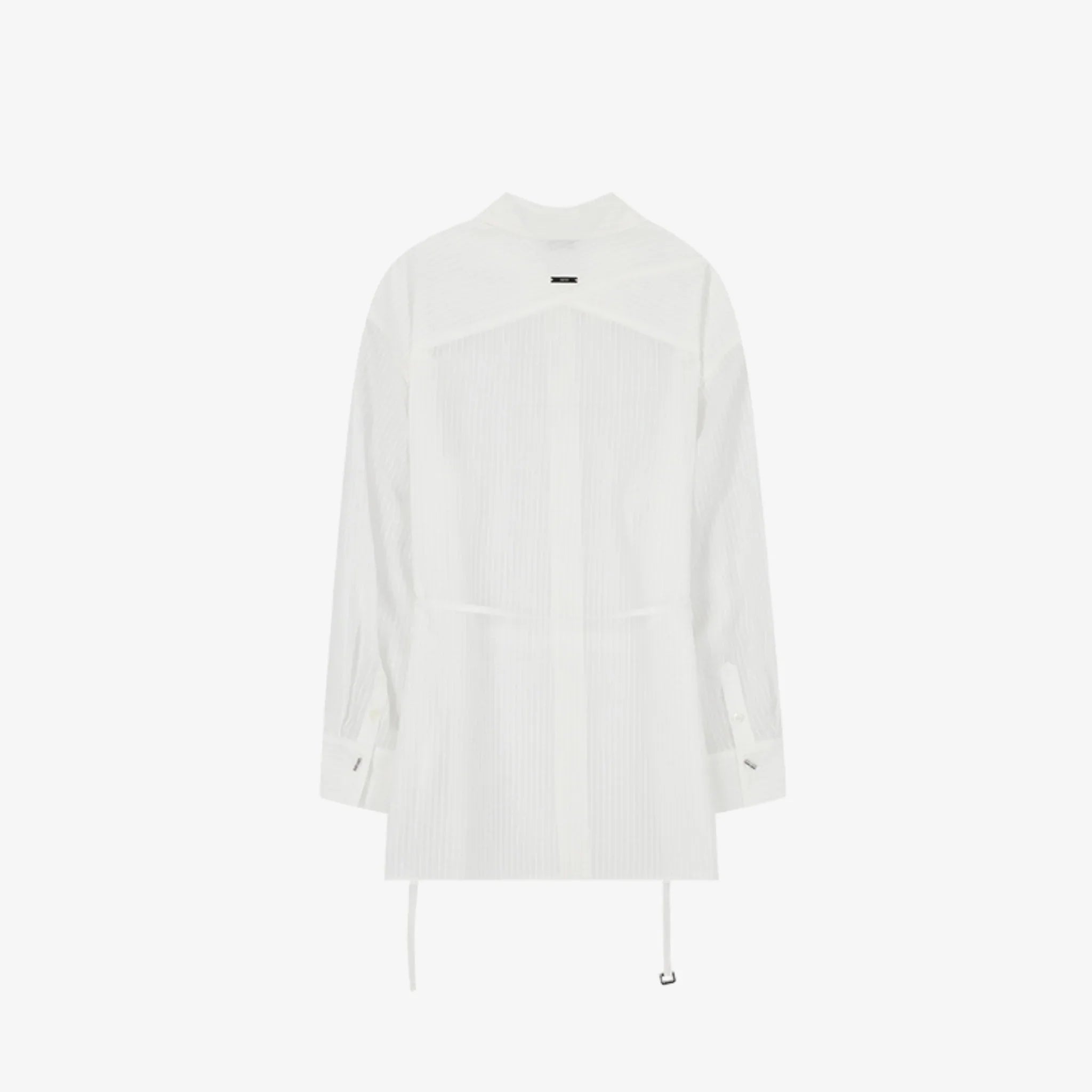 ARTID SEE THROUGH STRIPED OVERSIZED SHIRT-10