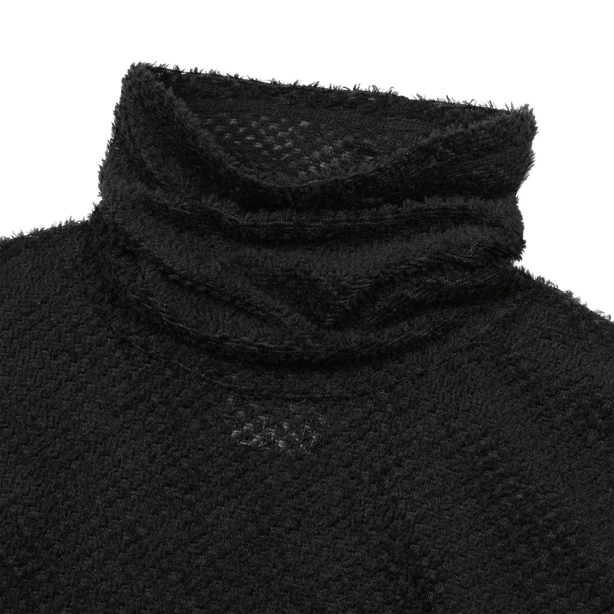 SOHC Cut Out Pocket Balding Fleece Turtleneck-4