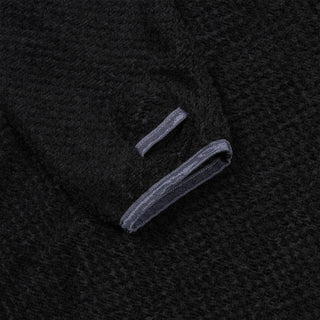 SOHC Cut Out Pocket Balding Fleece Turtleneck