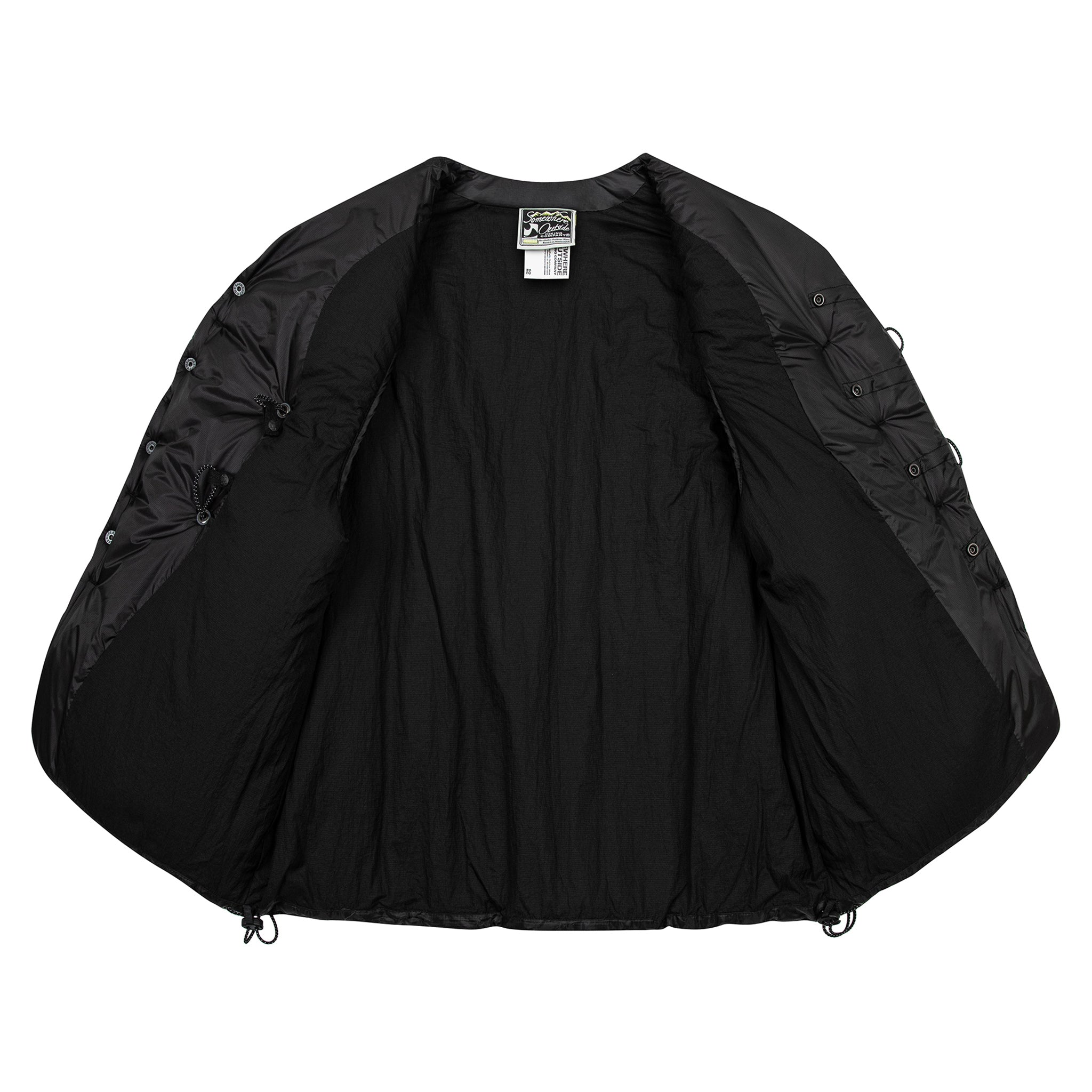 SOHC T Shape Button Padded Duffle Vest-3