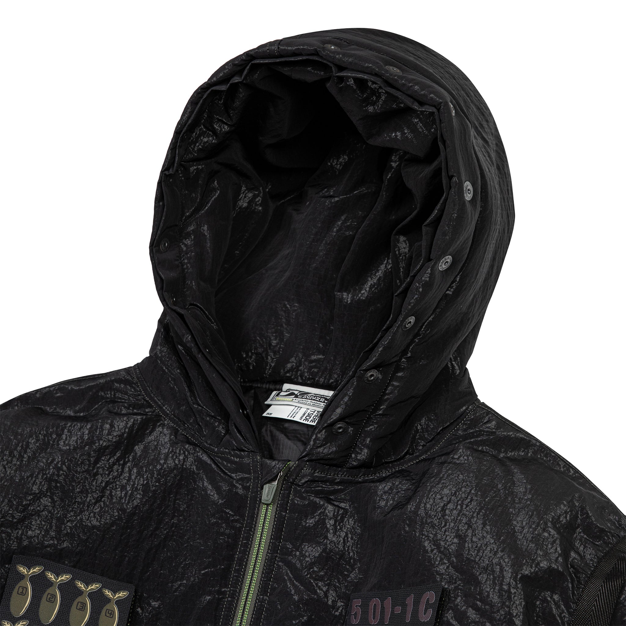 SOHC Coated Nylon Detachable Patch Hooded G1 Flight Jacket-4