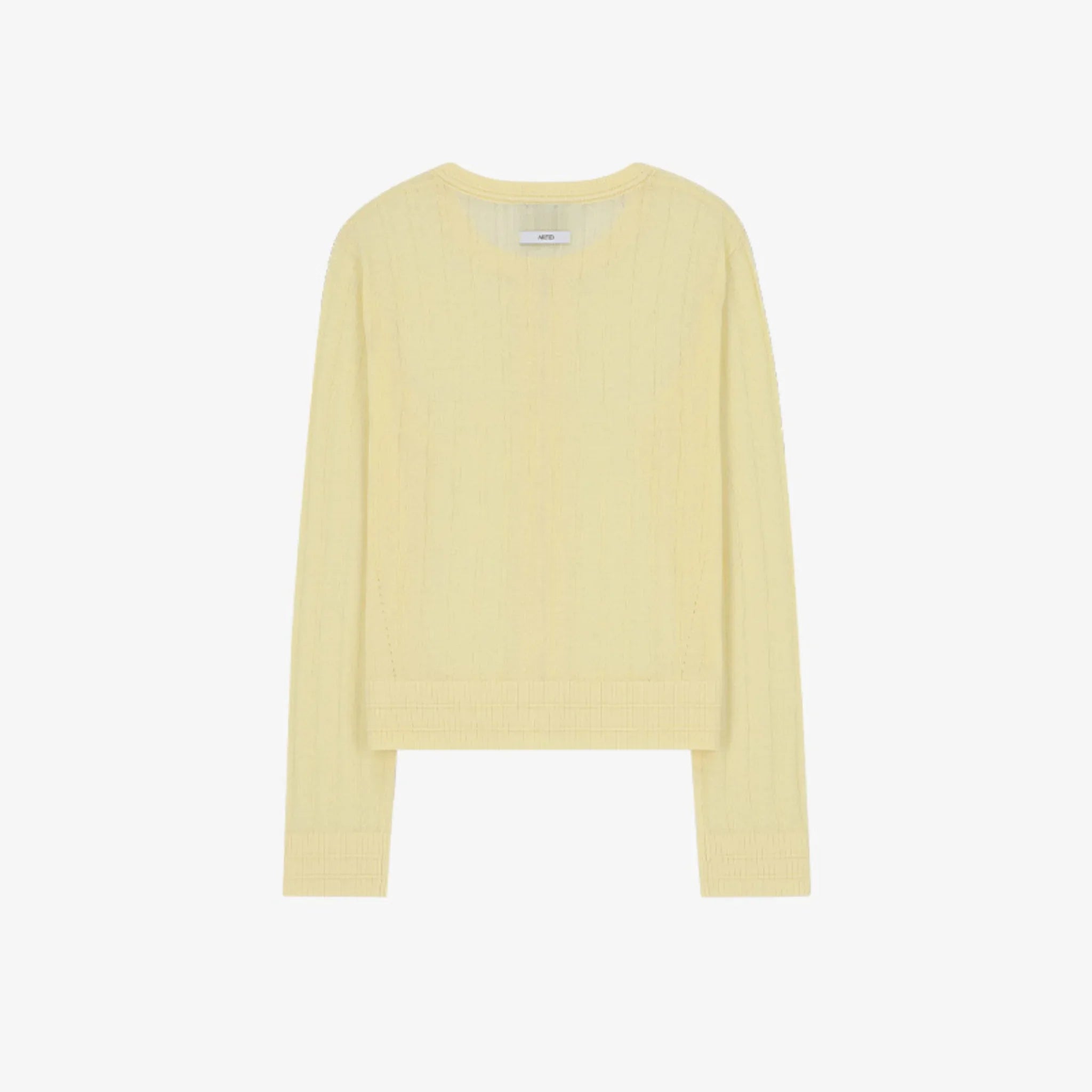 ARTID LINEN SEE THROUGH TEXTURED CARDIGAN-8