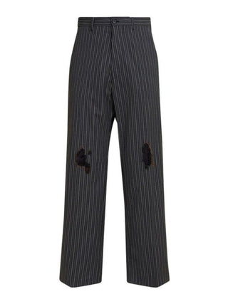MARNI Distressed Pinstripe Trousers