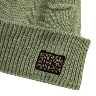 SOHC Lighter Pocket Knitted Beanie (Olive)