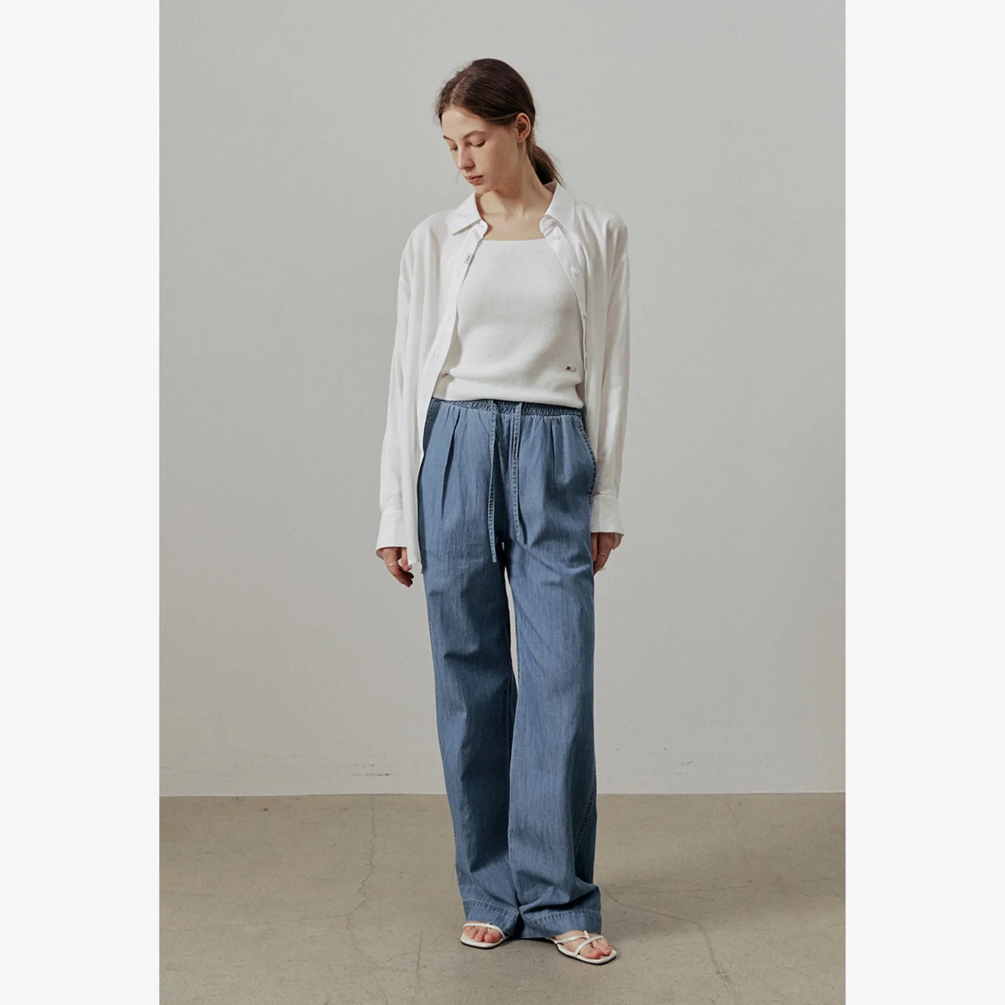 ARTID LINEN OVERSIZED TWO WAY SHIRT-12
