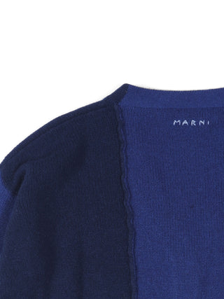 MARNI Colour-Block Cashmere Cardigan