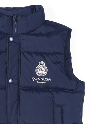 SPORTY & RICH Crown LA Puffer Vest