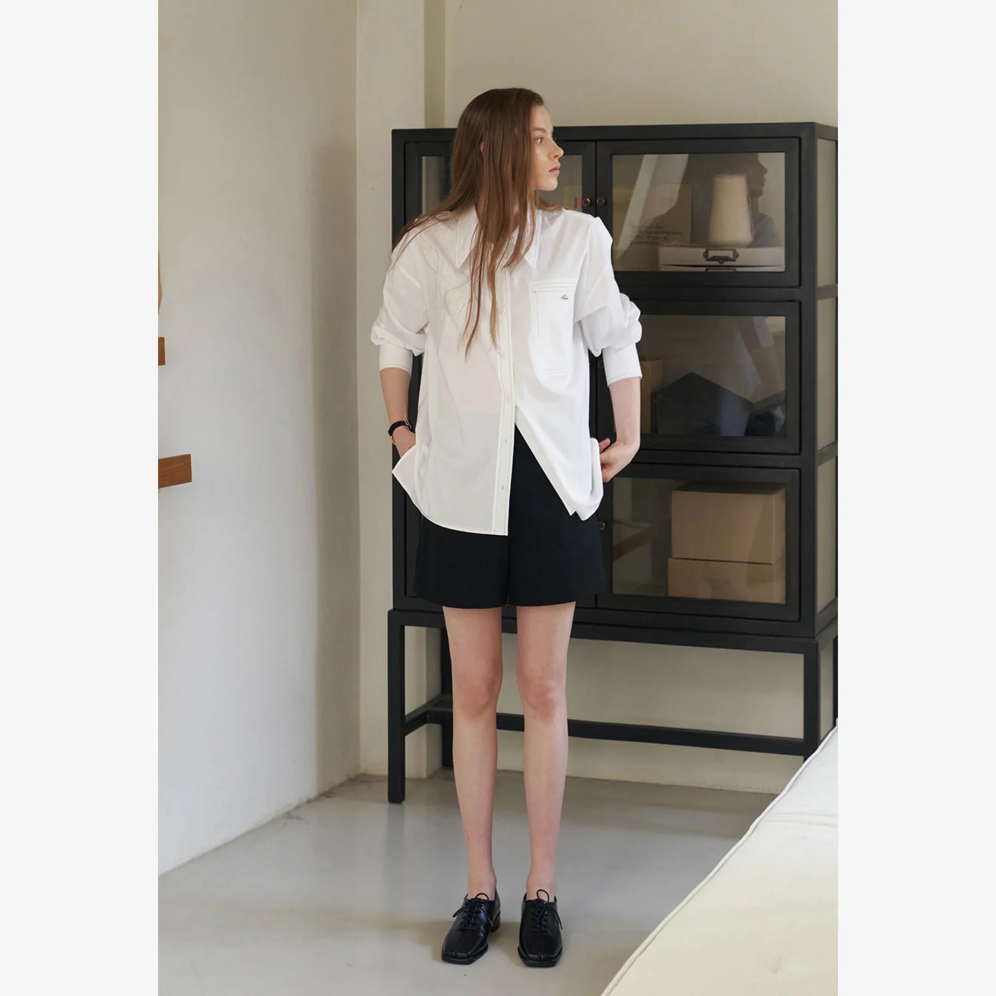 STITCH POINT WRINKLE FREE SHIRT-3
