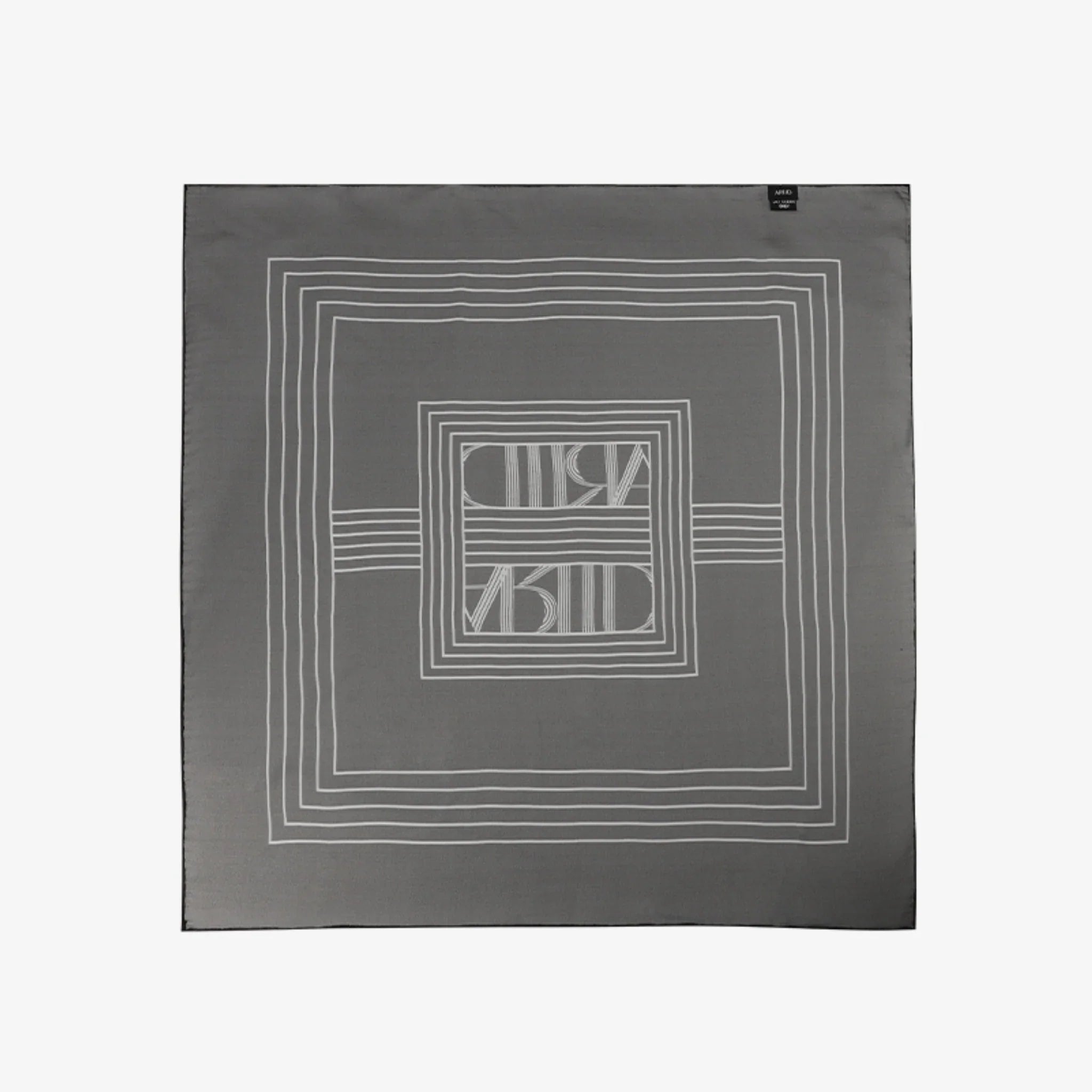 ARTID SILK LOGO SQUARE SCARF-2