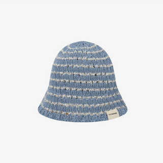 COLOR BLOCK CROCHET BUCKET HAT