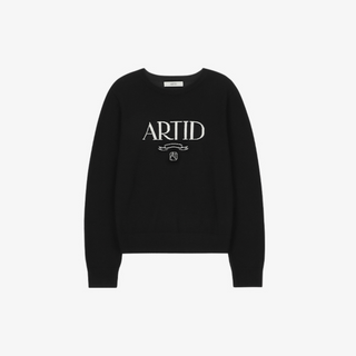LIGHT WOOL LOGO POINT KNIT