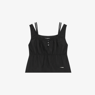 DOUBLE STRAP SQUARE NECK SLEEVELESS TOP