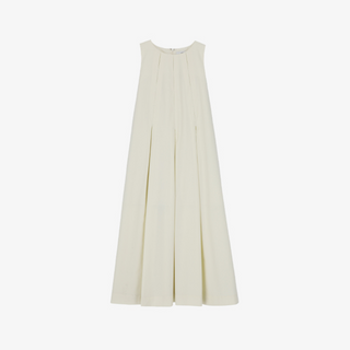BOX PLEATED SLEEVELESS DRESS