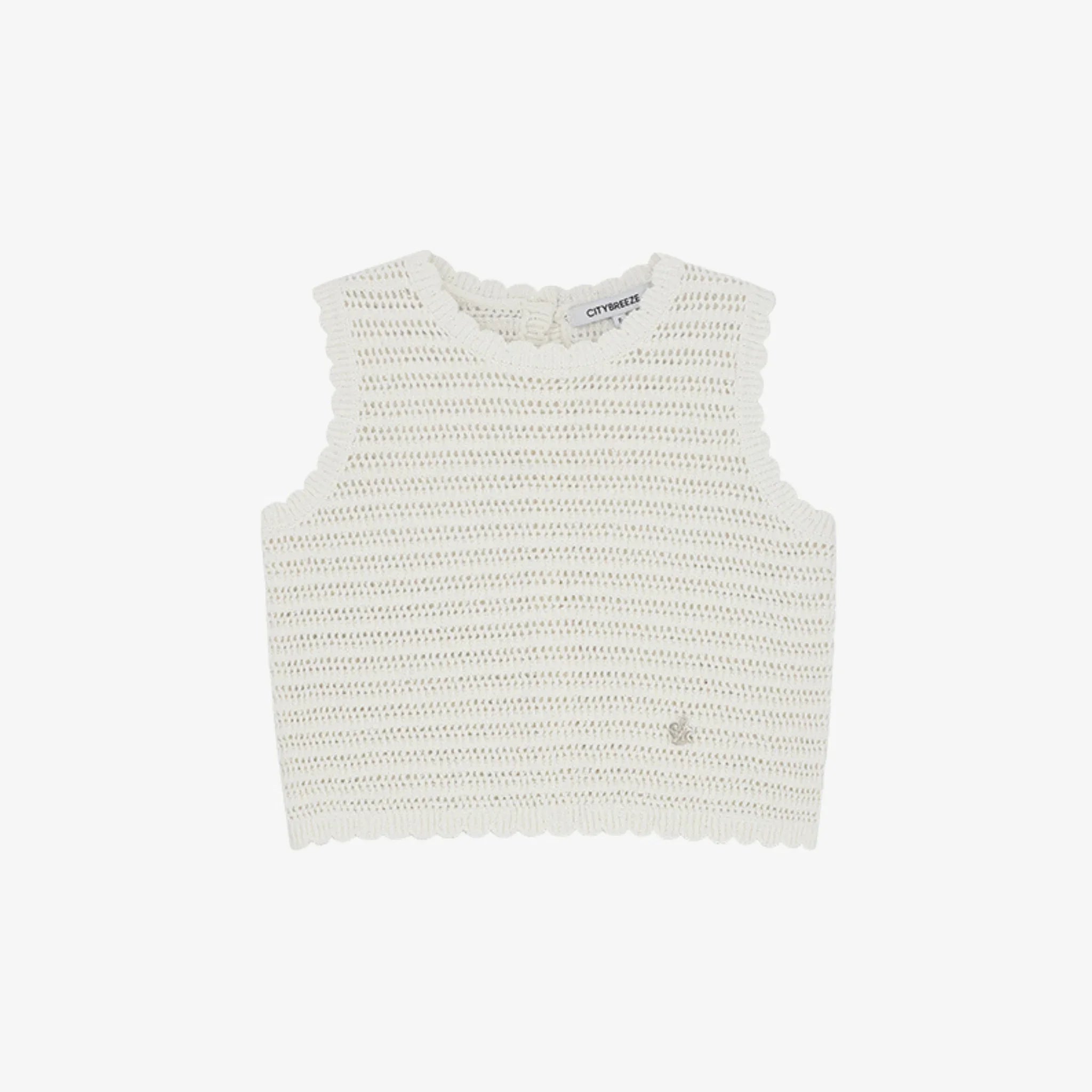 CITYBREEZE CROCHET SLEEVELESS KNIT