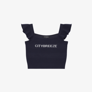 STRIPED CROCHET SLEEVELESS KNIT