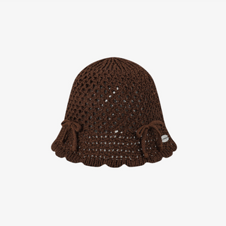 RIBBON POINT CROCHET BUCKET HAT