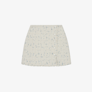 TWEED FRINGE MINI SKIRT