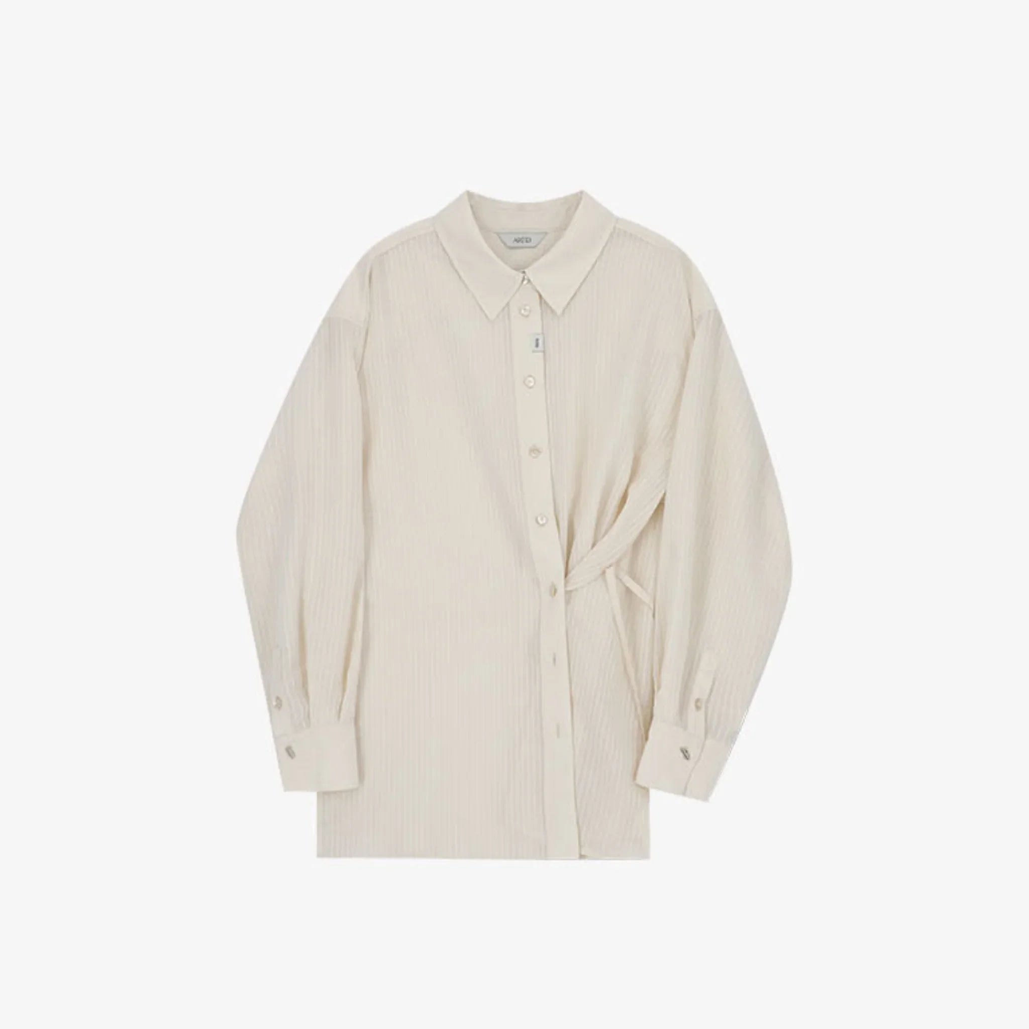 ARTID SEE THROUGH STRIPED OVERSIZED SHIRT