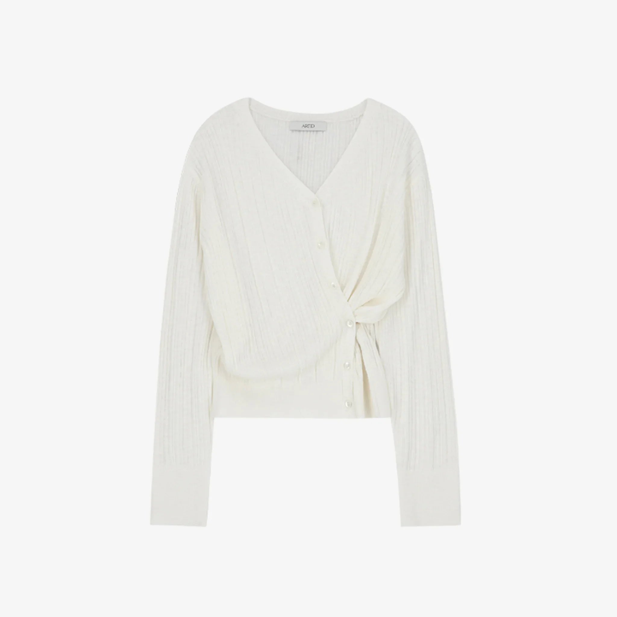 ARTID TWO-WAY UNBALANCE BUTTON-UP CARDIGAN SET-UP-2