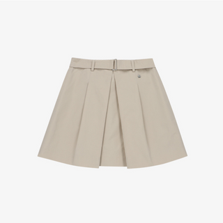 BELTED PLEATED SKIRT