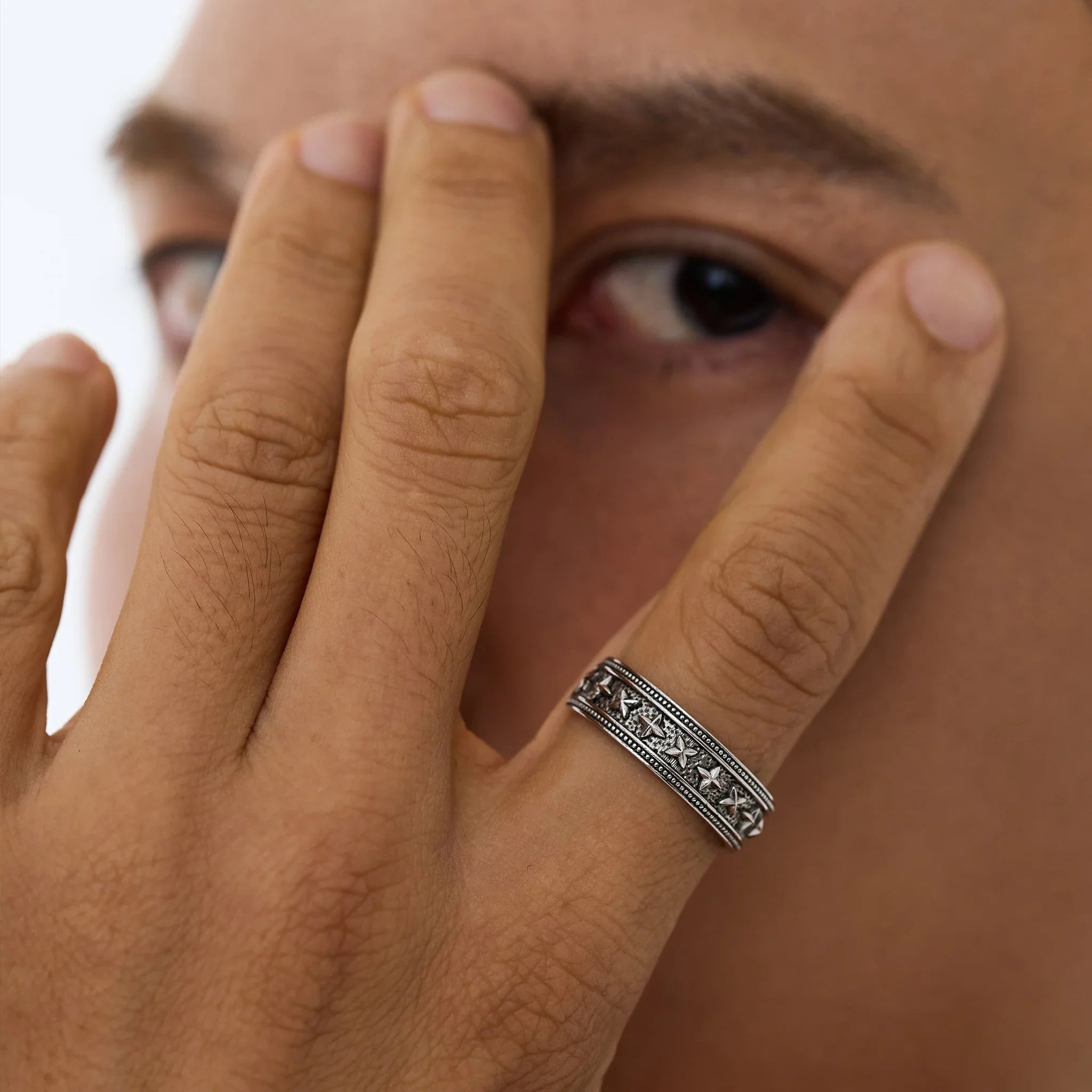 MSGRN T.Shawn Ring Rhodium plated 925 Silver-6