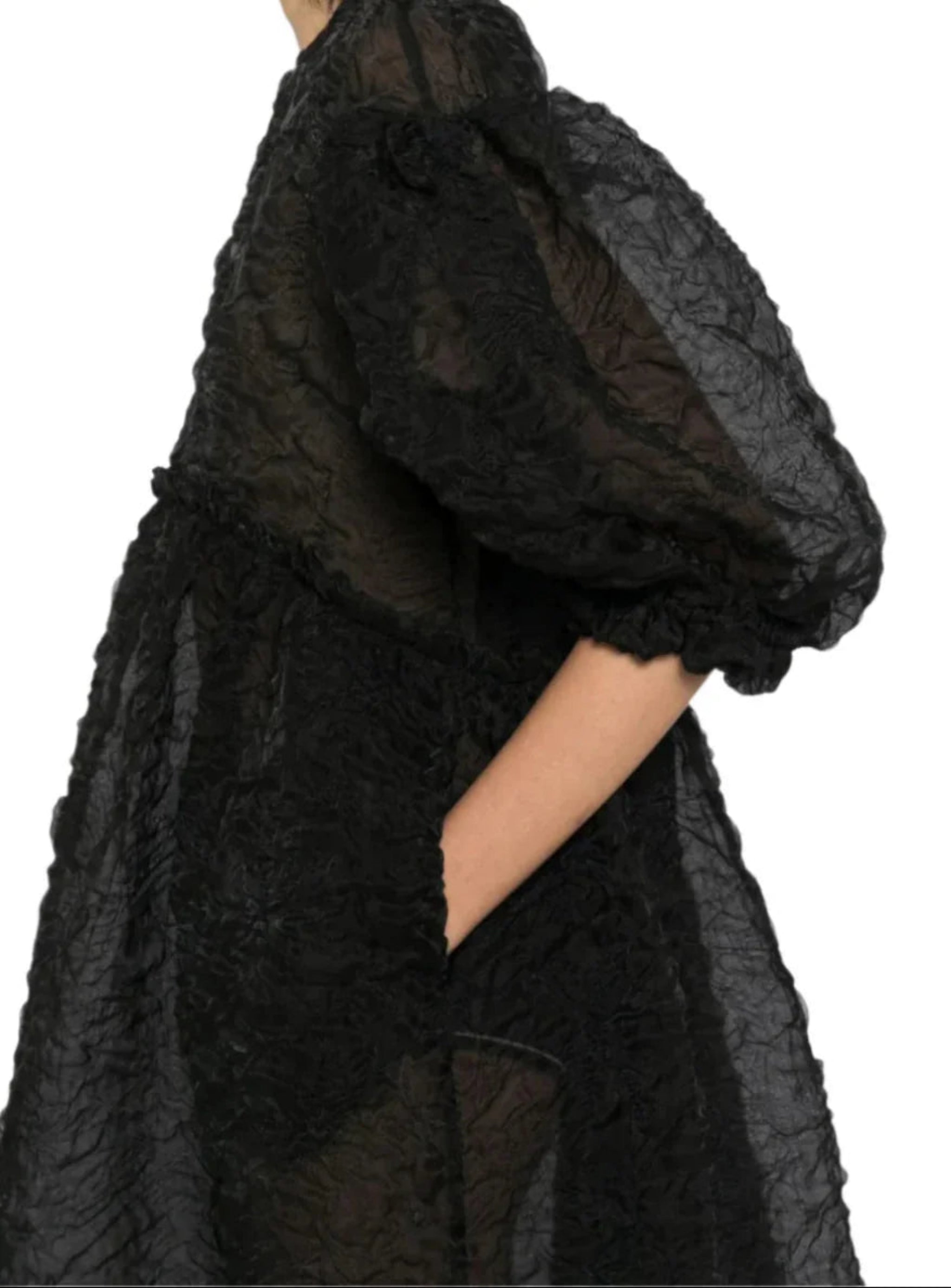 SIMONE ROCHA Ruffle Frill Detail Smock Dress-4