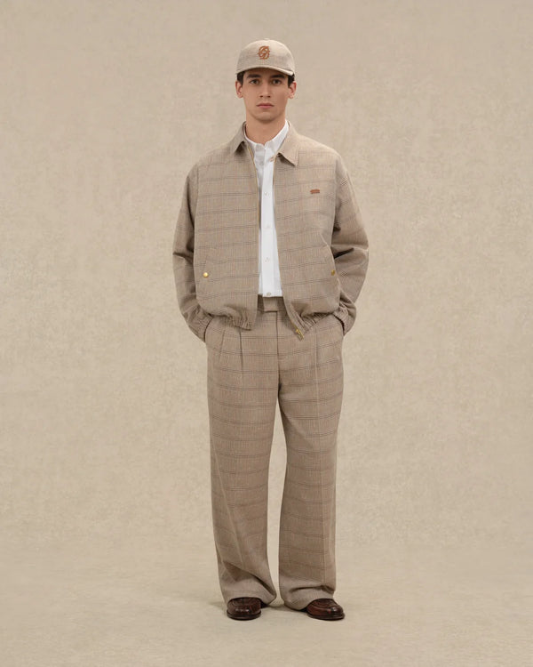 Drôle de Monsieur — checked trousers, French menswear editorial