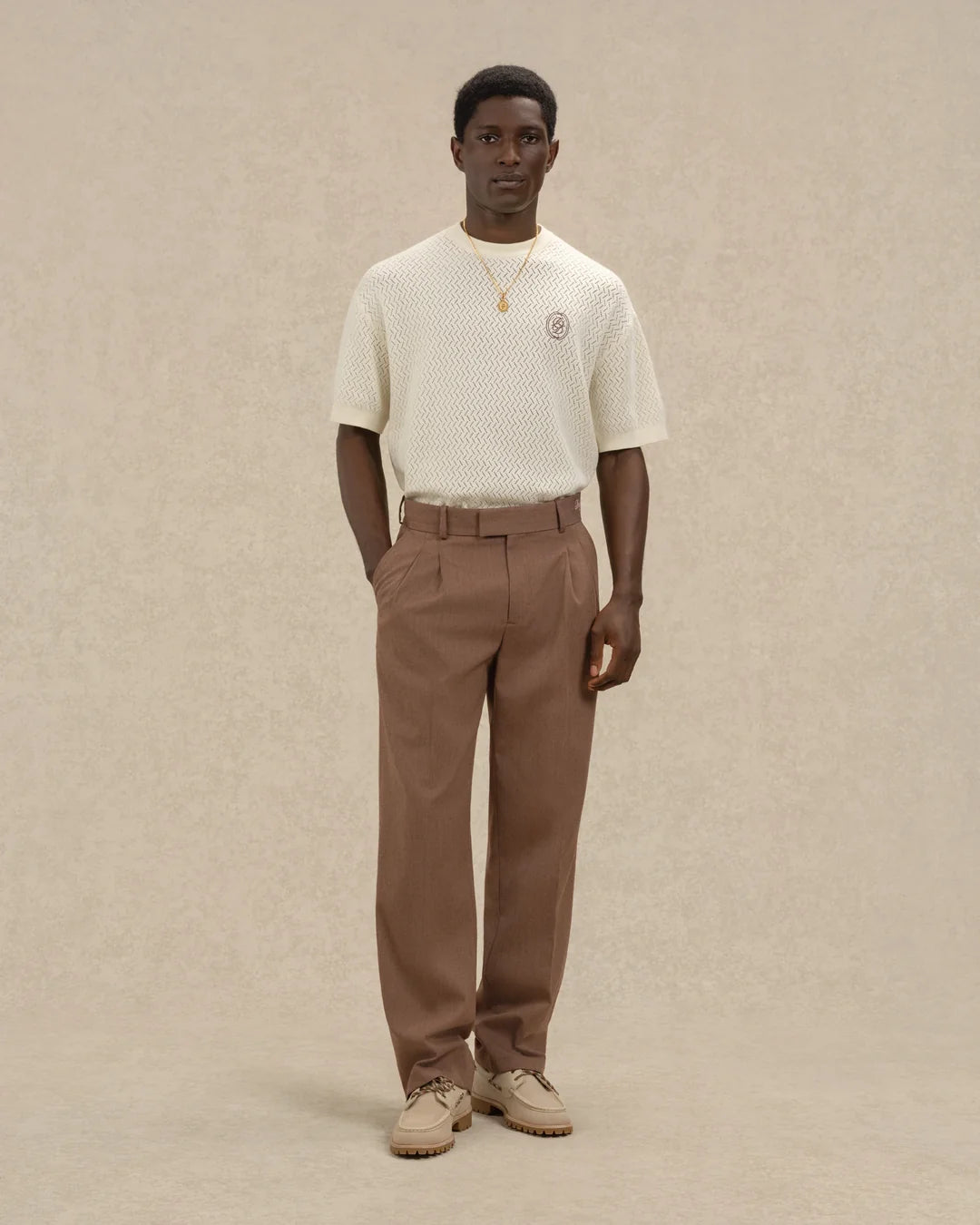 DRÔLE DE MONSIEUR T-Shirt Maille Ajourée D Miroir