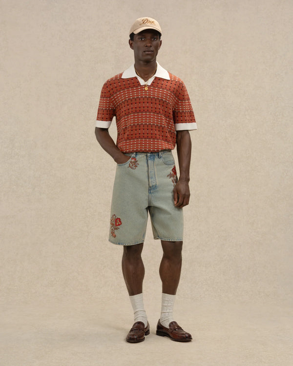 Drôle de Monsieur — knit polo, French contemporary fashion editorial