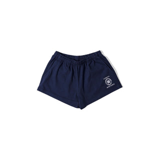 SPORTY & RICH Italic Logo Embroidered Gym Shorts