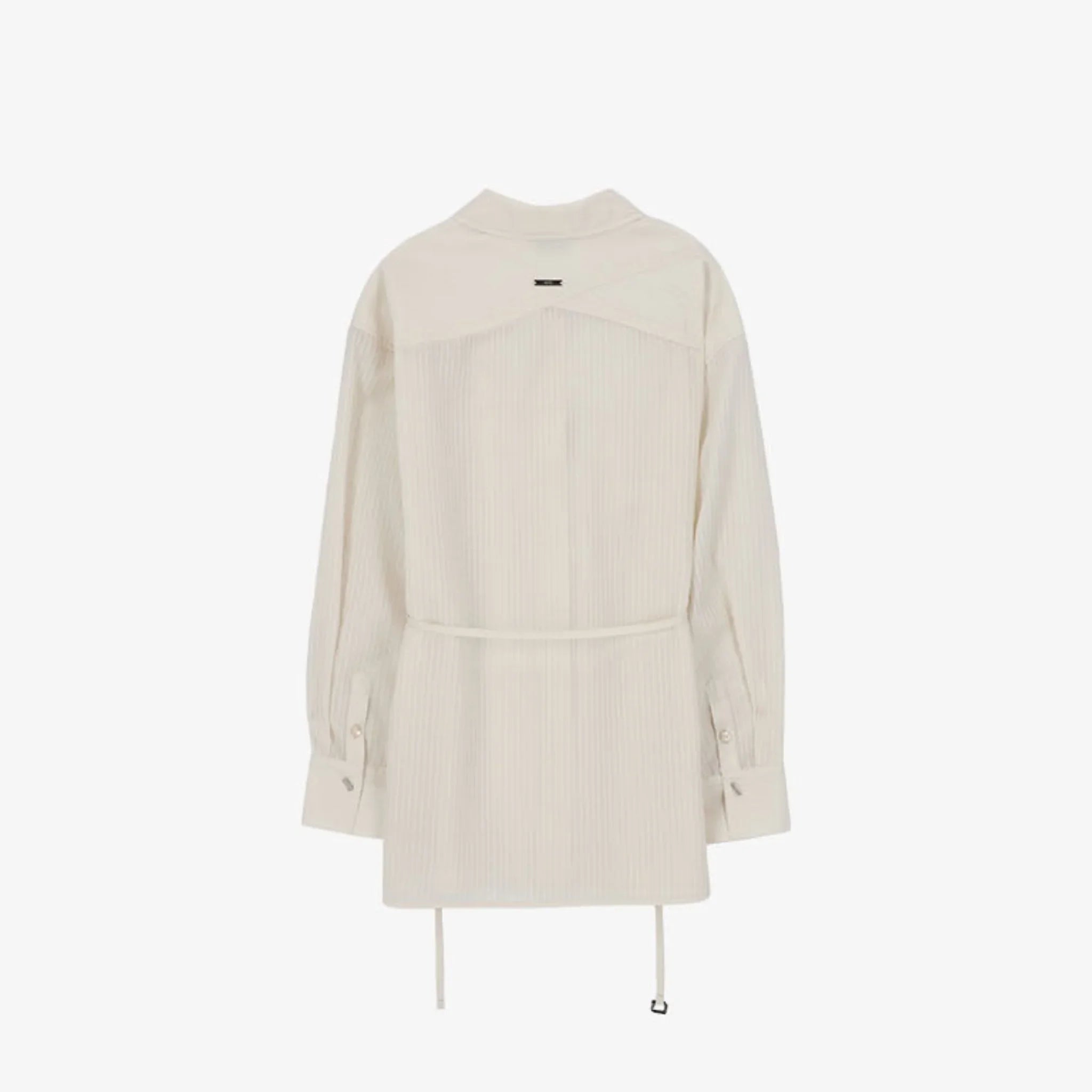 ARTID SEE THROUGH STRIPED OVERSIZED SHIRT-2
