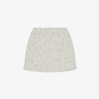 TWEED FRINGE MINI SKIRT