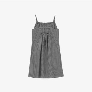 TIE-BACK LAYERED MINI DRESS