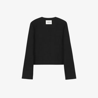 BUCKLE DETAIL TWEED JACKET