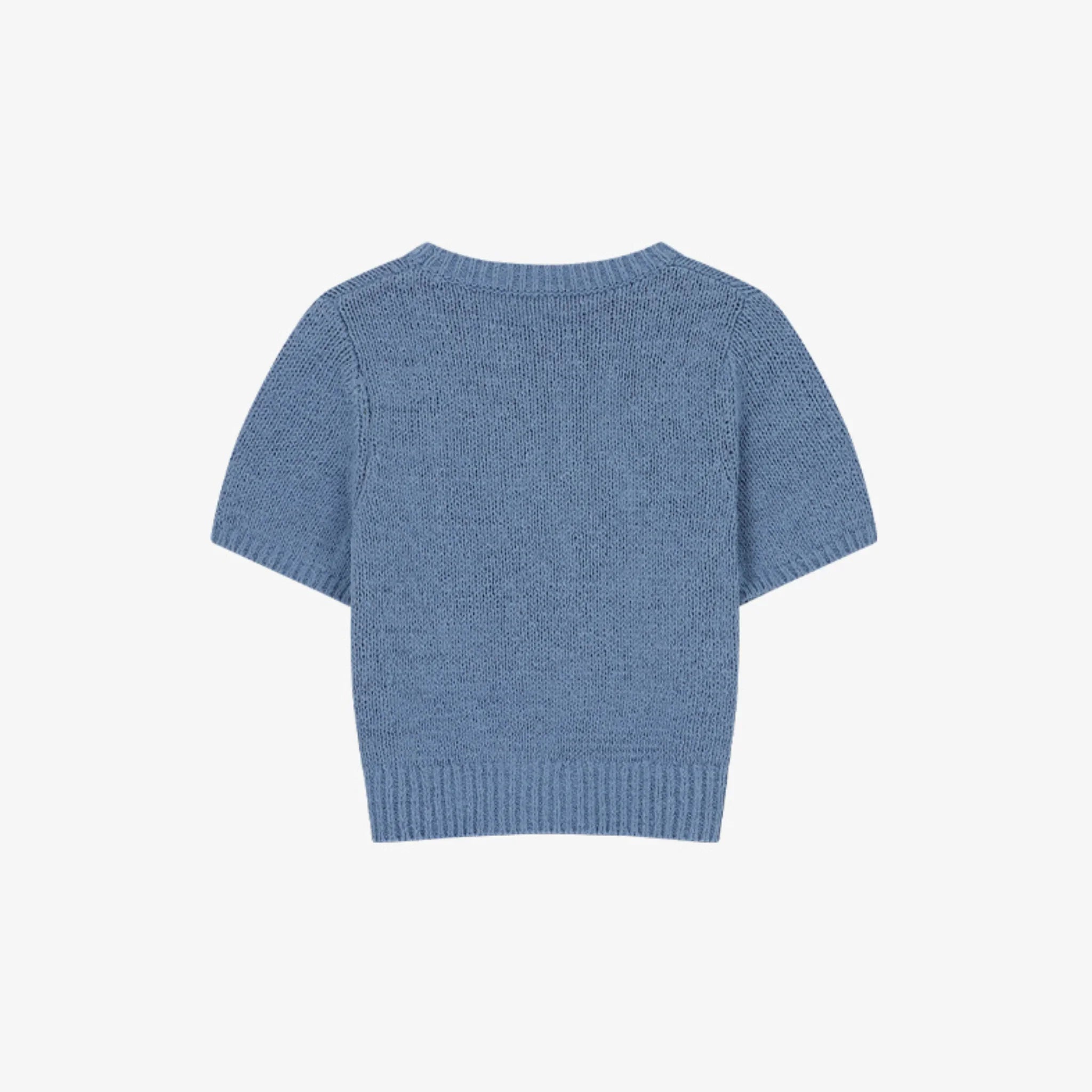 CITYBREEZE CURSIVE LOGO HALF-SLEEVE KNIT-2