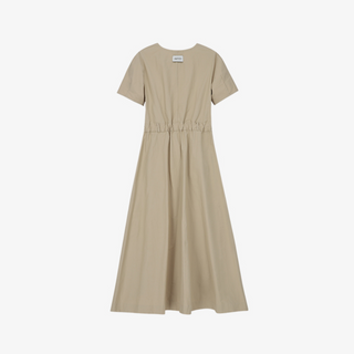 TWO-WAY COTTON SHORT-SLEEVE DRESS