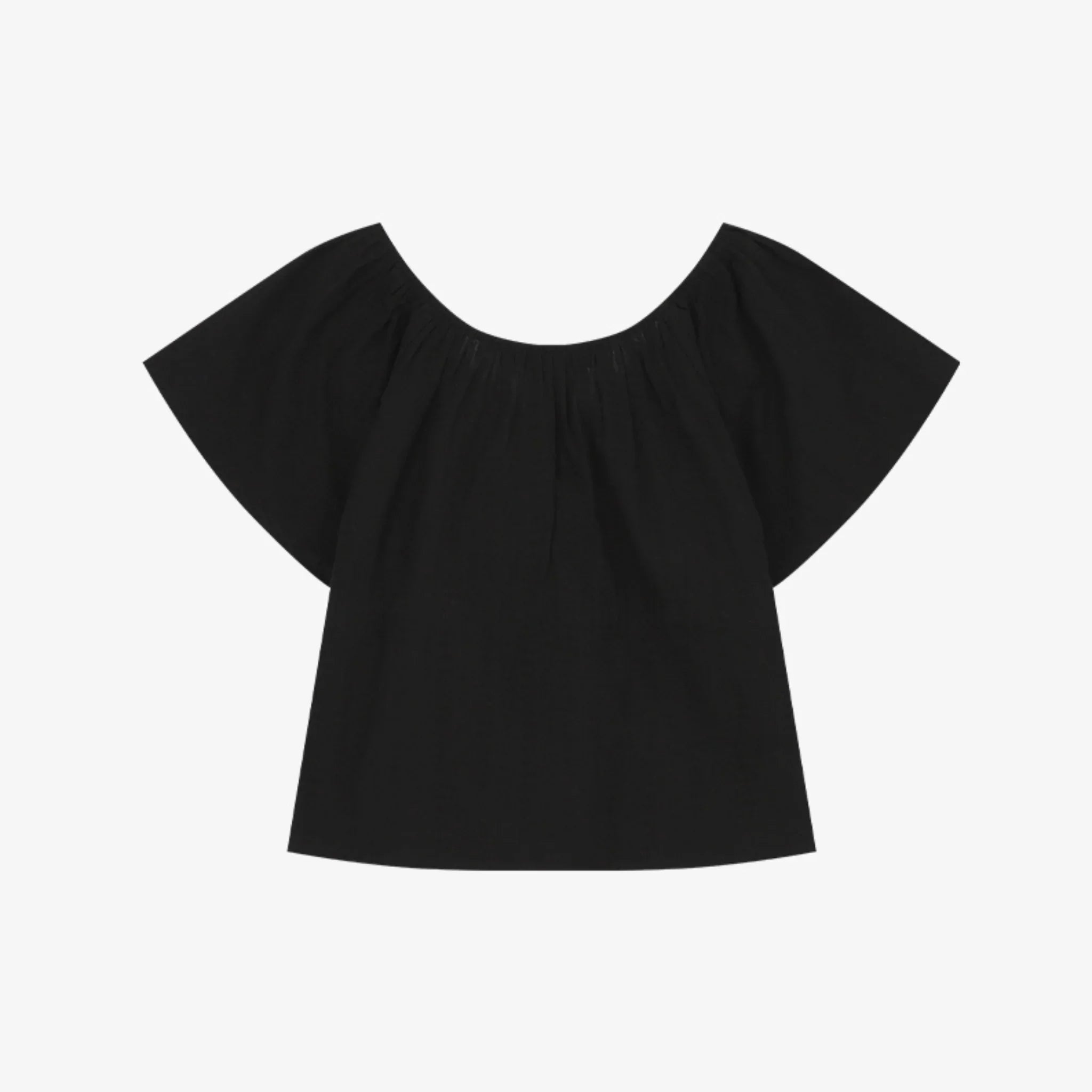 CITYBREEZE V-NECK SHIRRING BLOUSE TOP-2