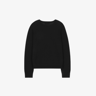 LIGHT WOOL LOGO POINT KNIT