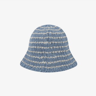 COLOR BLOCK CROCHET BUCKET HAT