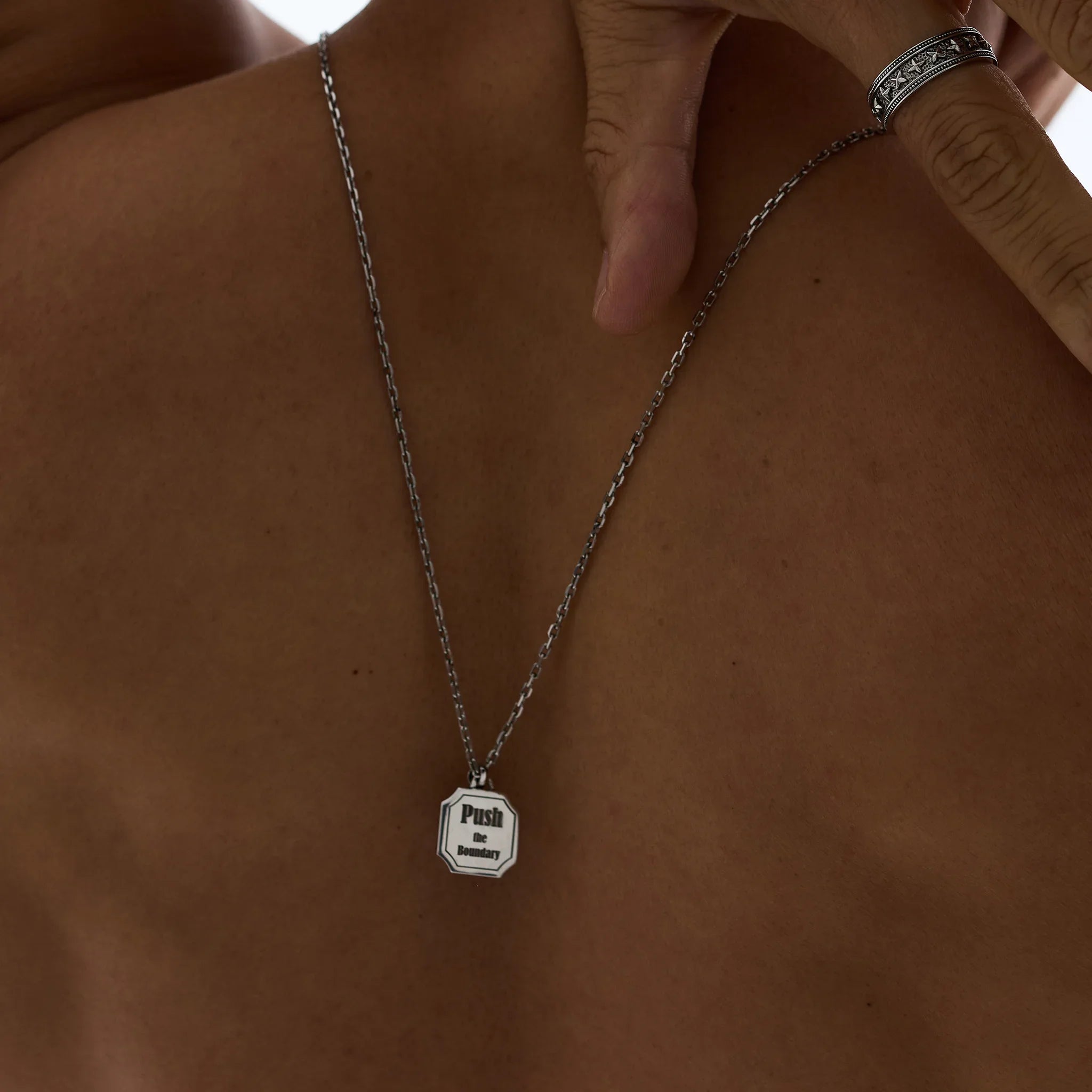 MSGRN T.Shawn Necklace Rhodium plated 925 Silver-3