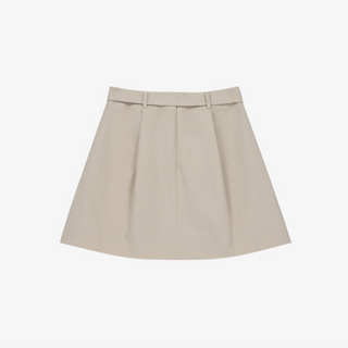 BELTED PLEATED SKIRT