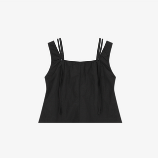 DOUBLE STRAP SQUARE NECK SLEEVELESS TOP