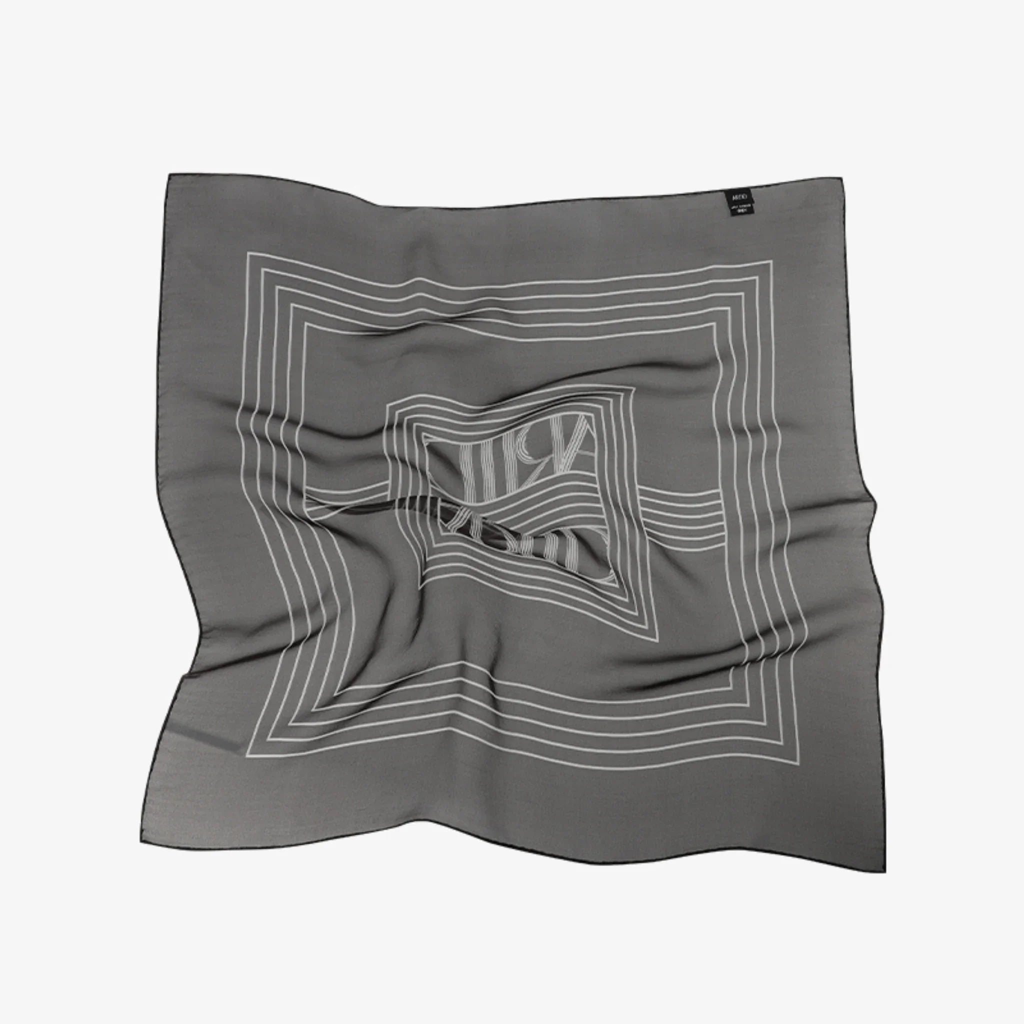 ARTID SILK LOGO SQUARE SCARF-3