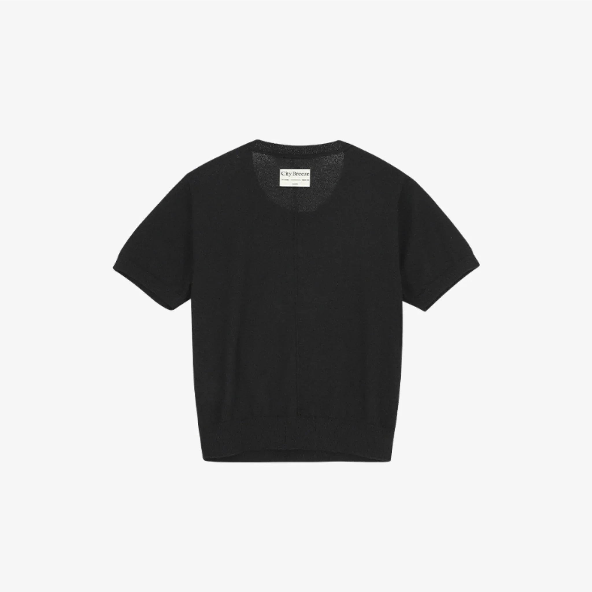 CITYBREEZE BOUCLE SYMBOL LOGO HALF-SLEEVE KNIT-3